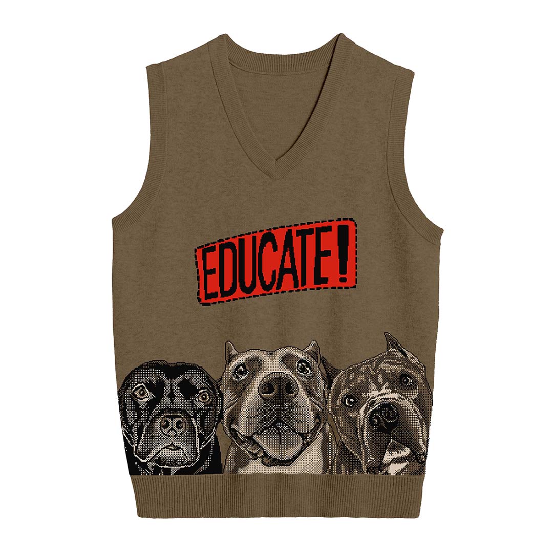 VELVET HIPPOS V-neck Vest