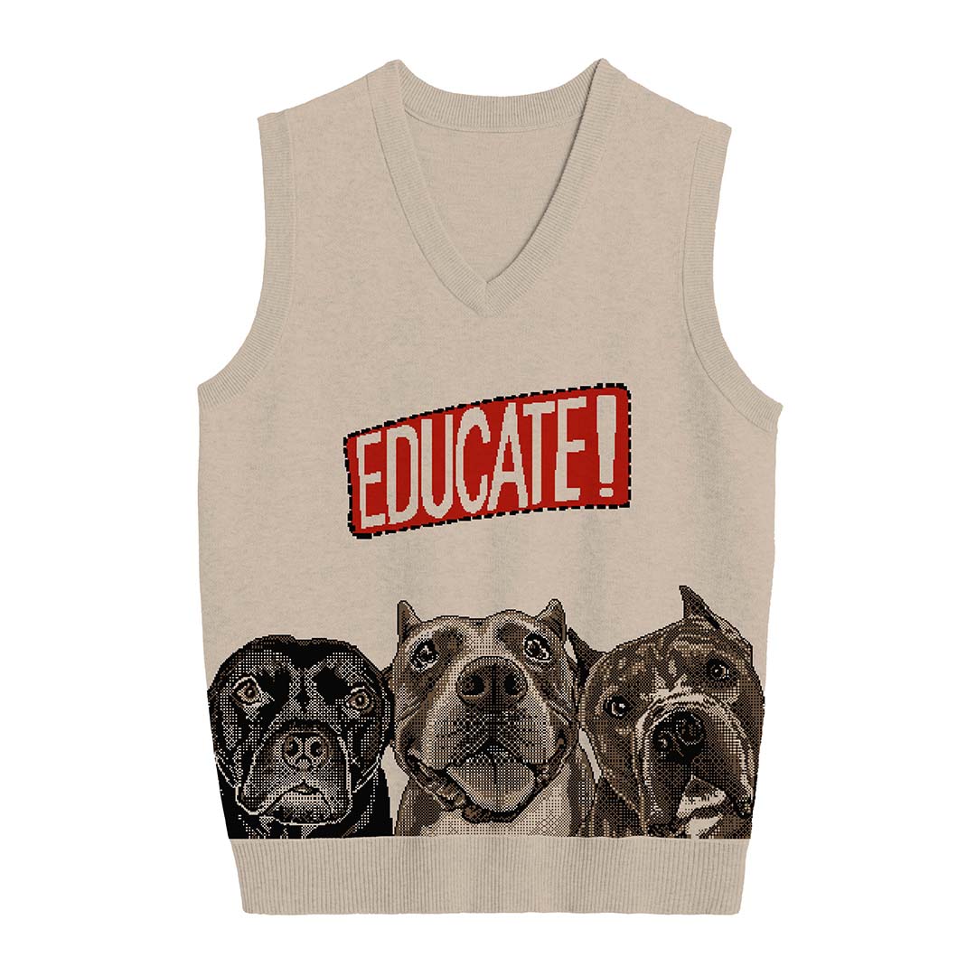 VELVET HIPPOS V-neck Vest