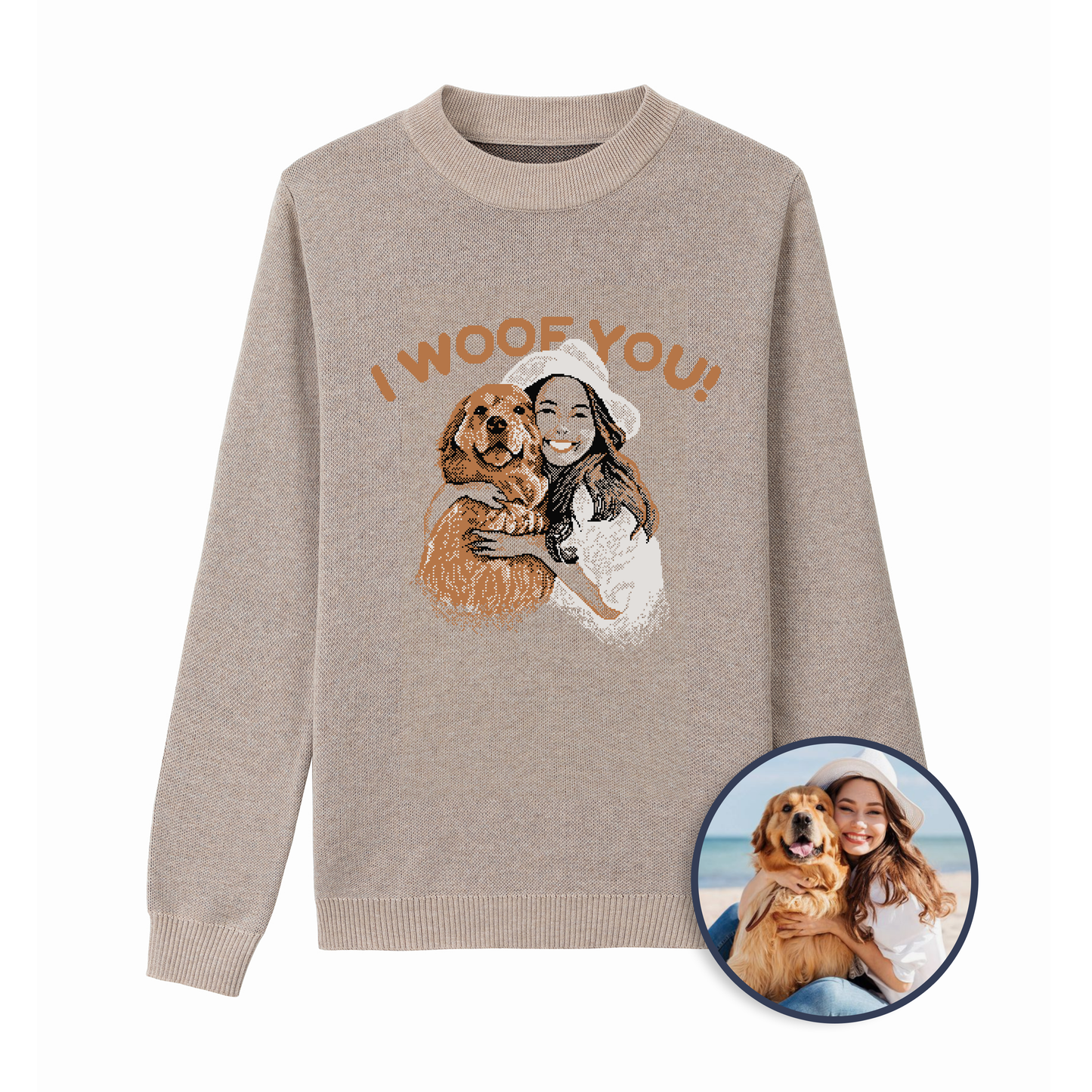 Custom Mom Portrait Sweater