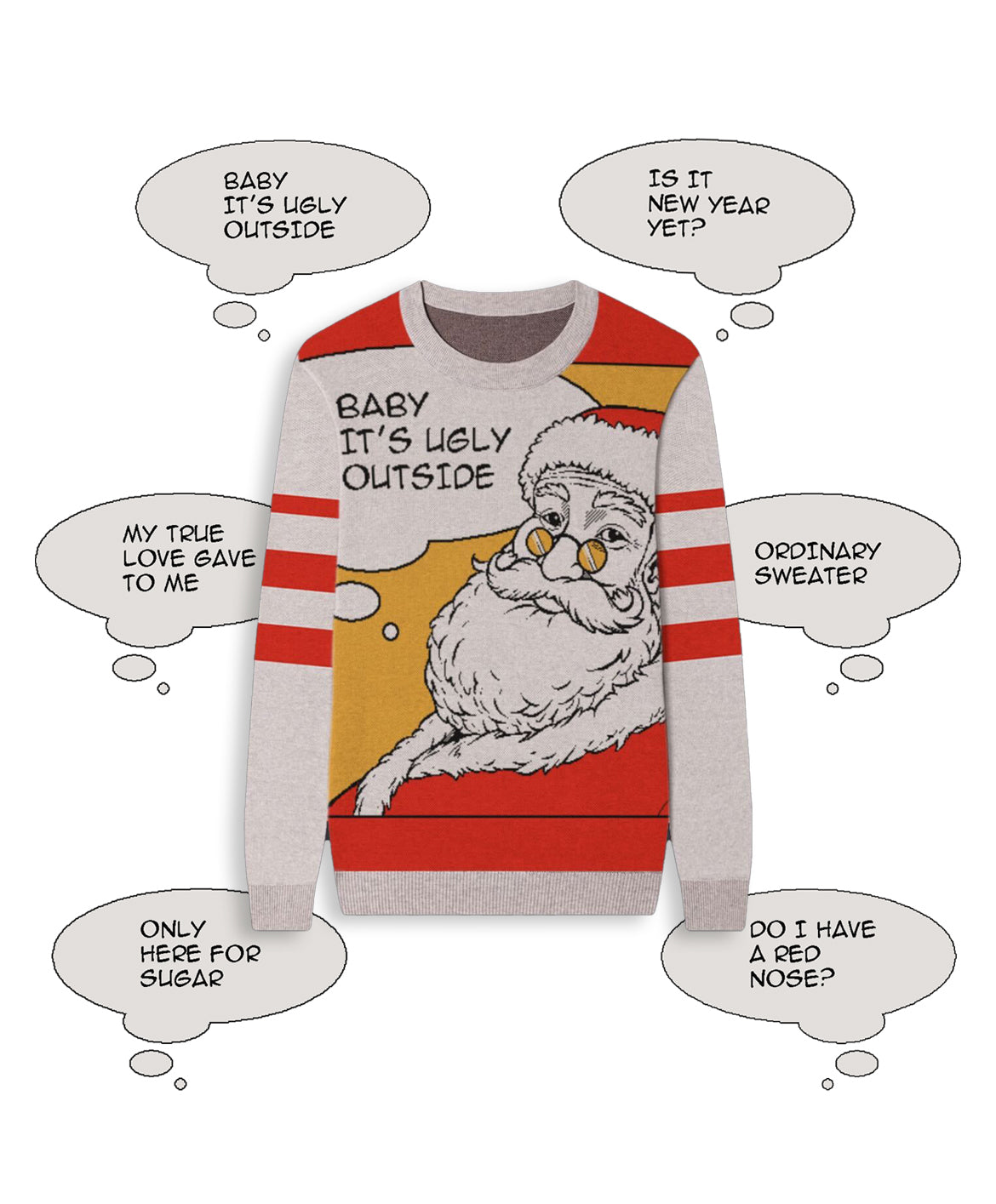 Santa Says Custom Knit Pullover Sweater