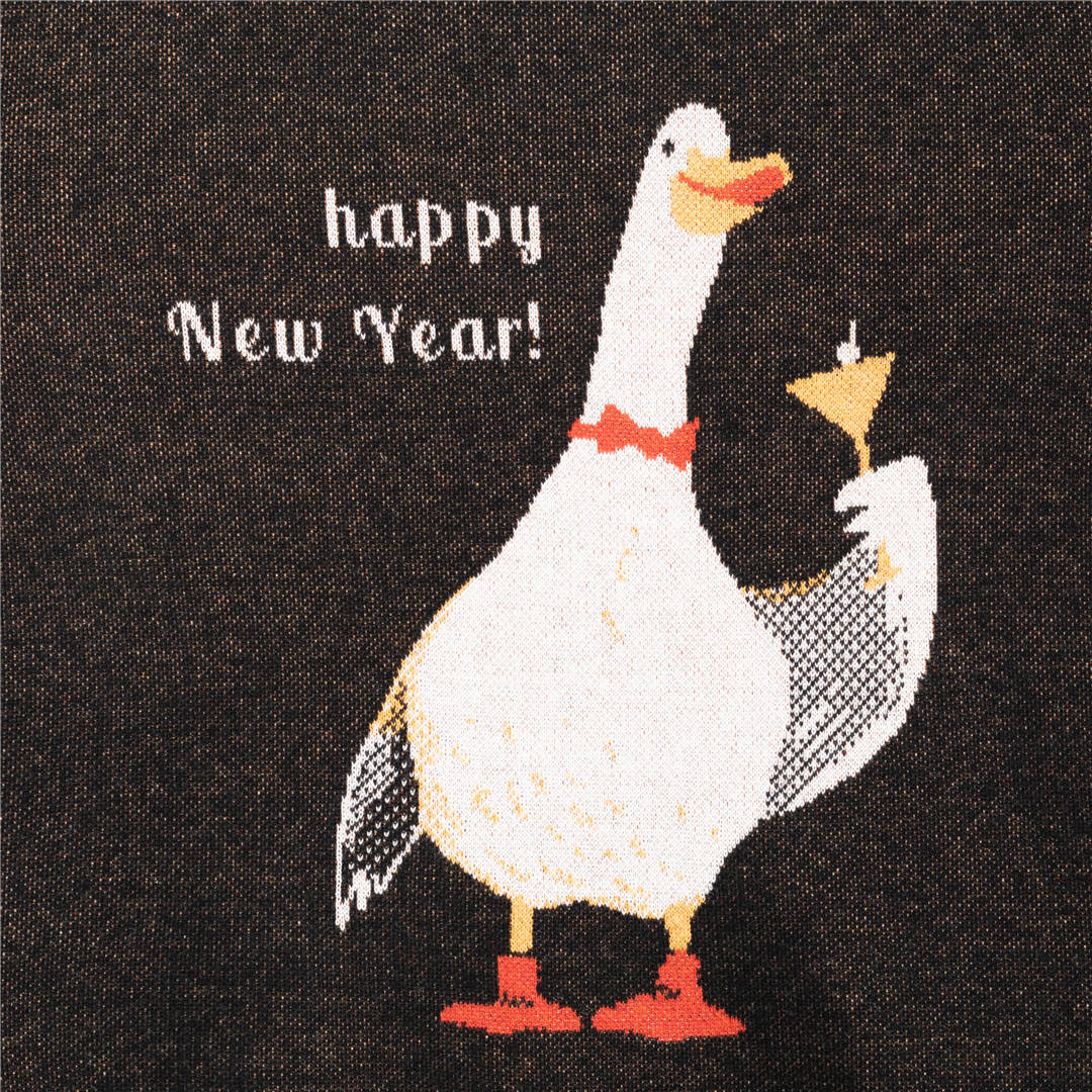 {Close Up} of {Cheers to the New Year Sweater} from {Knitwise}