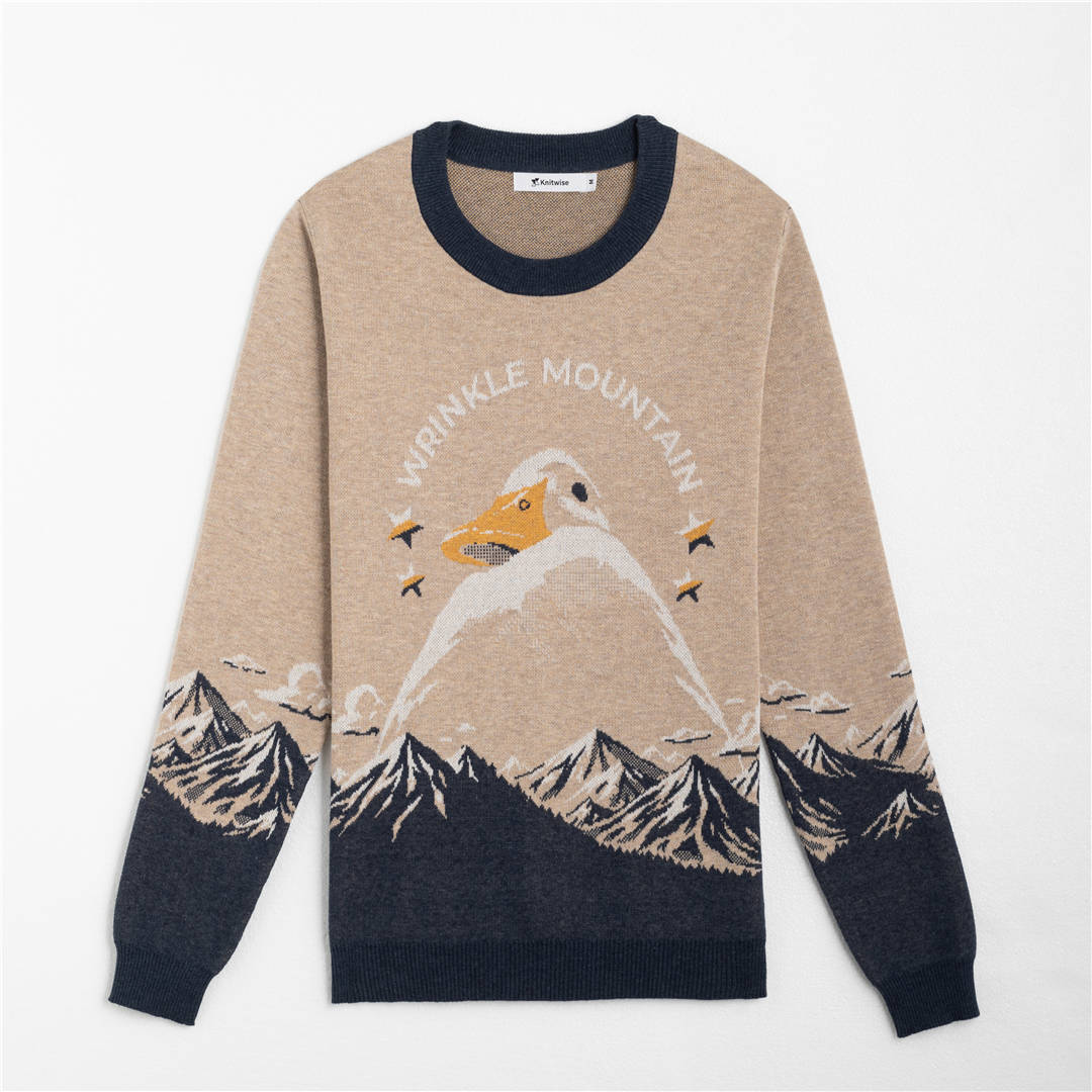 Front of Mount Wrinkle Sweater from Knitwise