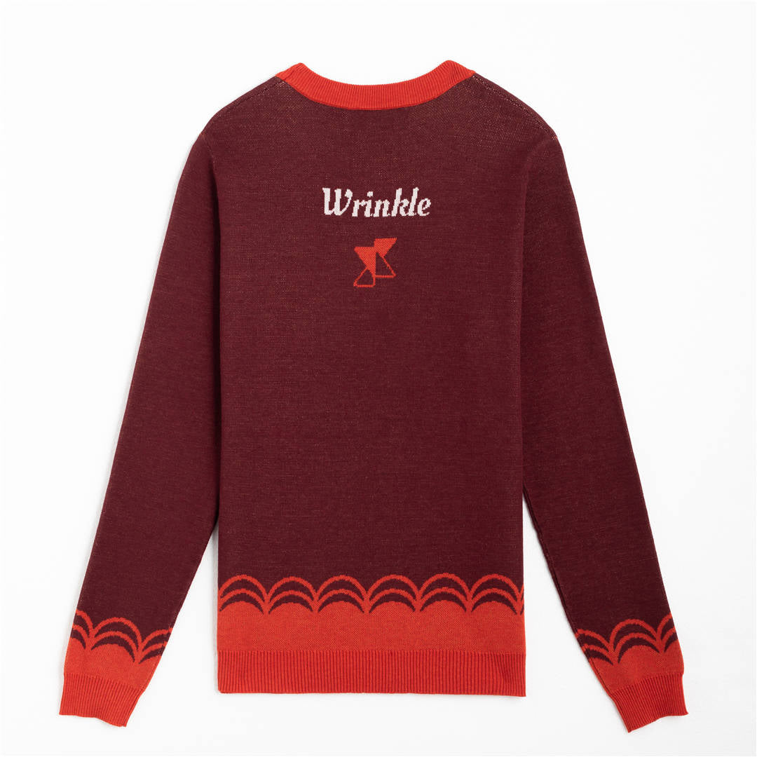 {Back of Stealing Your Heart Sweater from Knitwise}