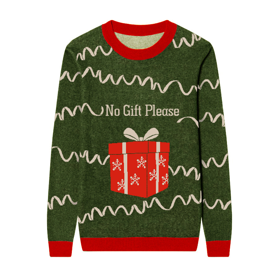 What I Want for Christmas Custom Knit Pullover Sweater