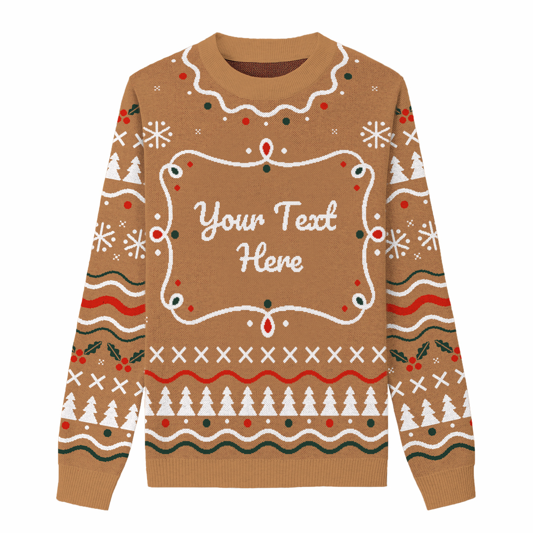 Let's Get Baked Custom Knit Pullover Sweater
