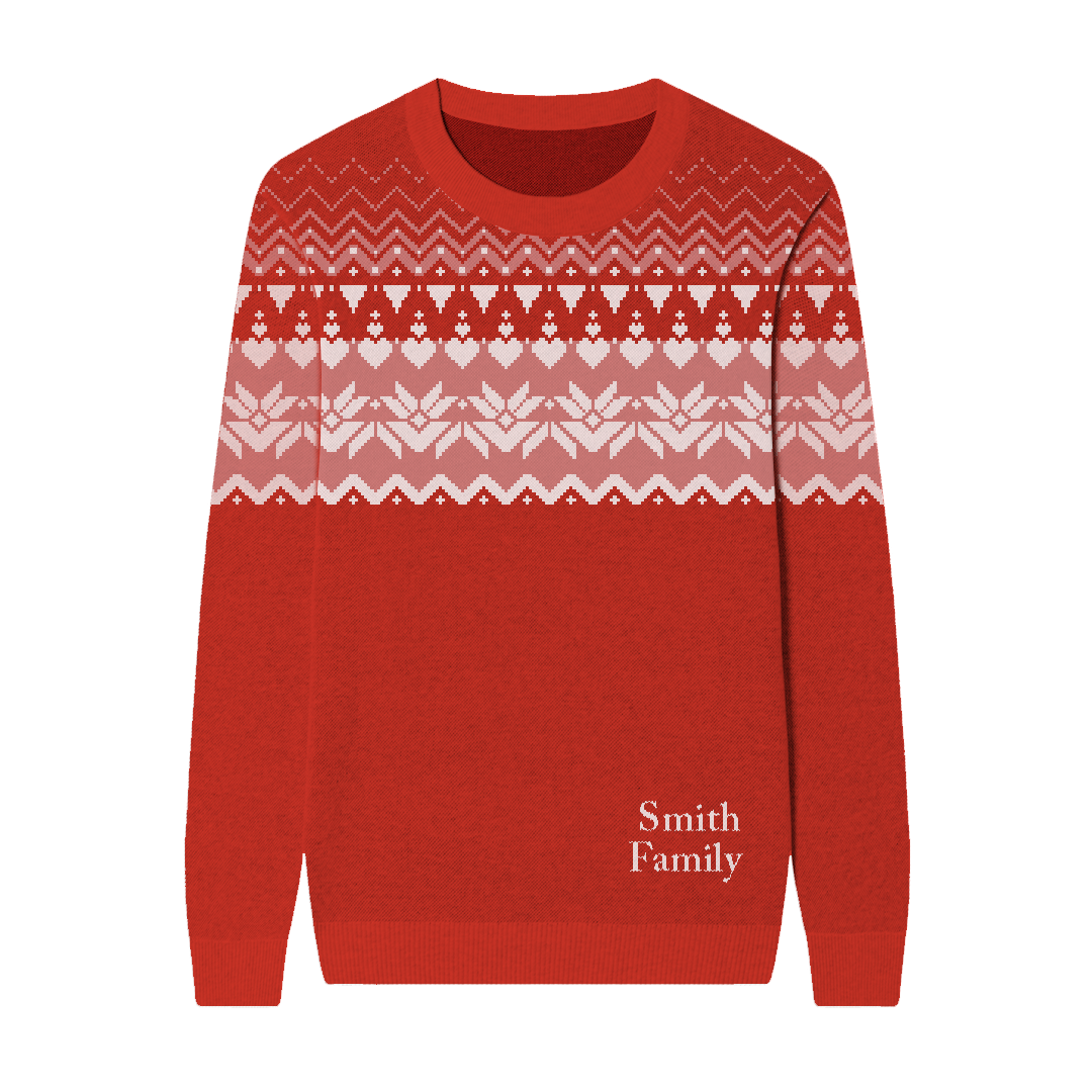 Fair Isle Custom Knit Pullover Sweater
