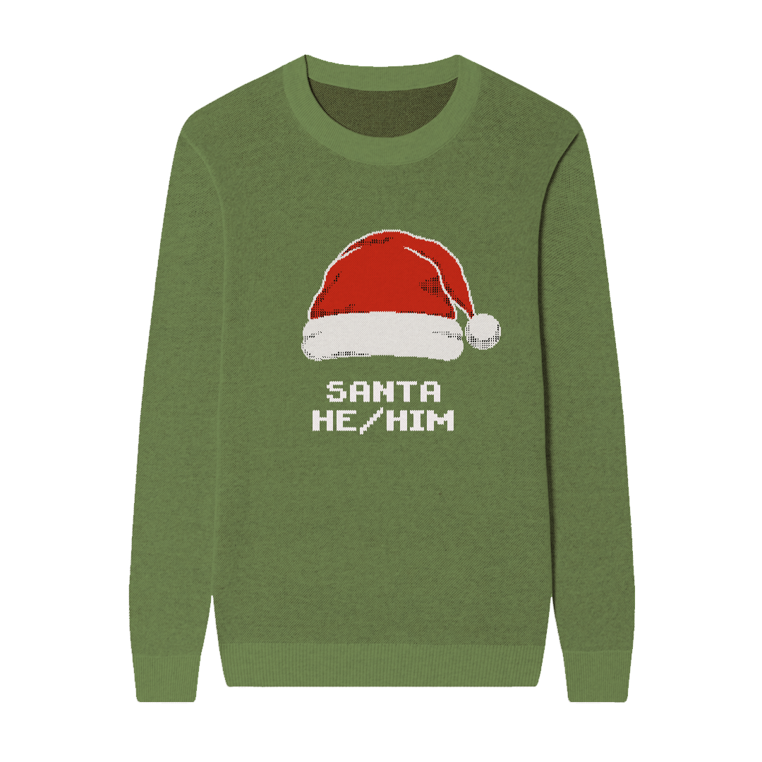 Preferred Pronouns Custom Knit Pullover Sweater