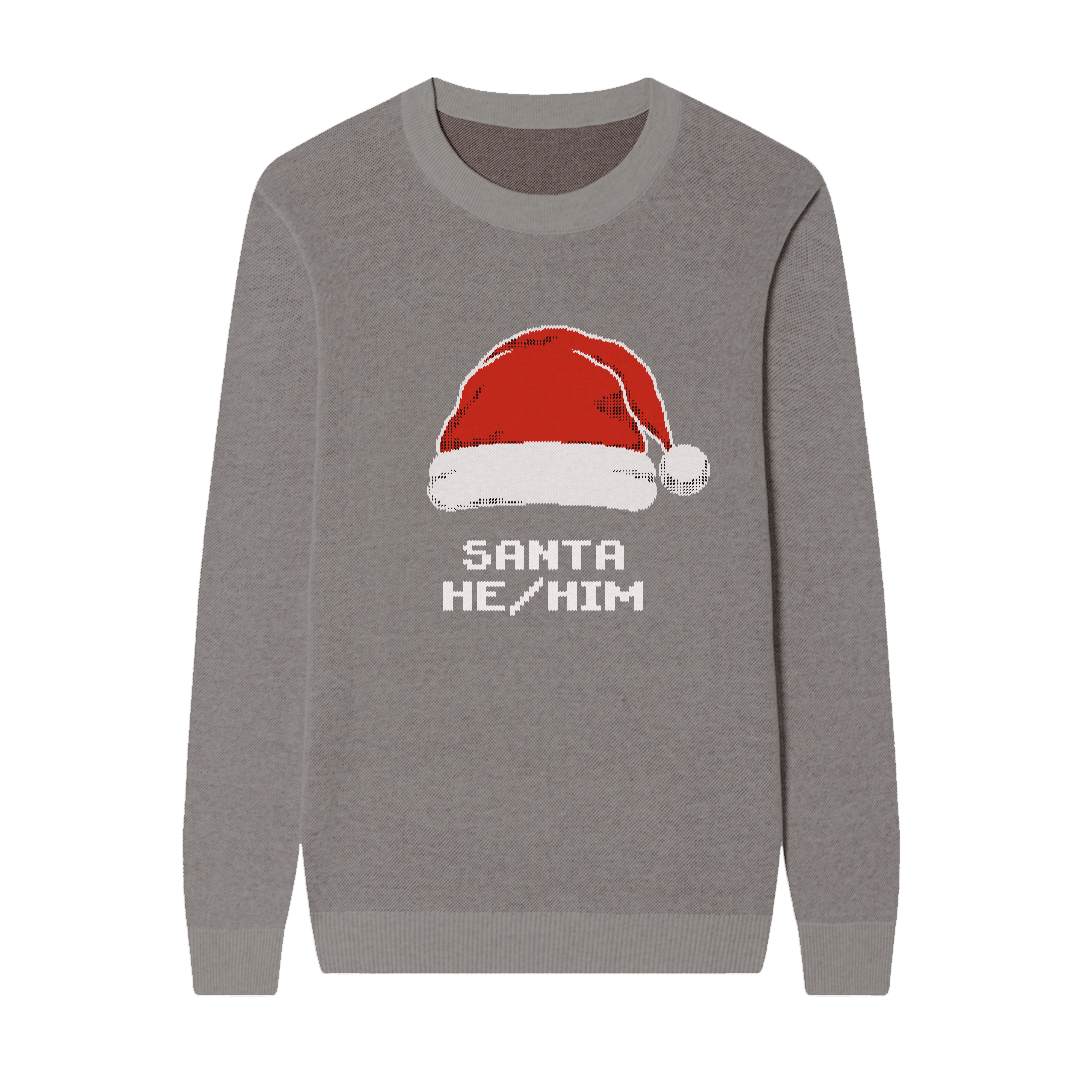 Preferred Pronouns Custom Knit Pullover Sweater