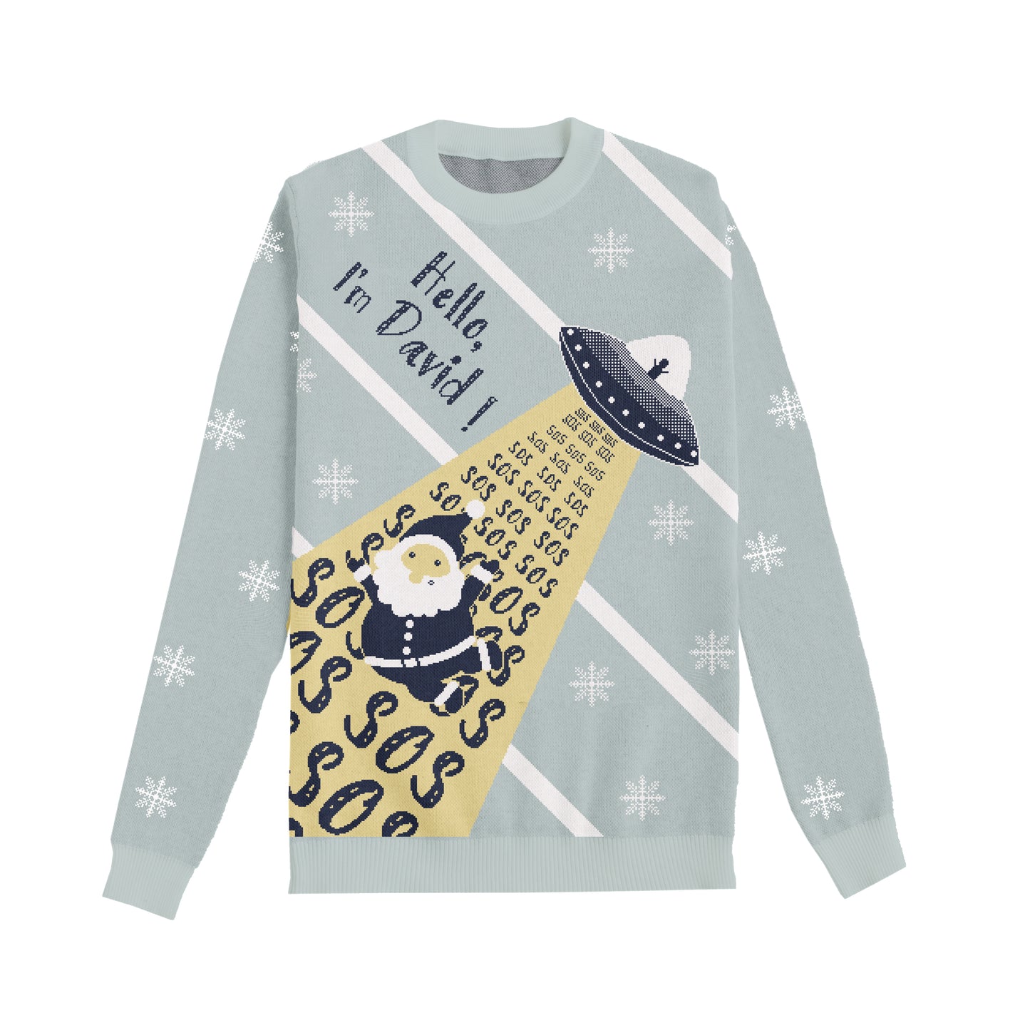 Safe Christmas Custom Knit Pullover Sweater