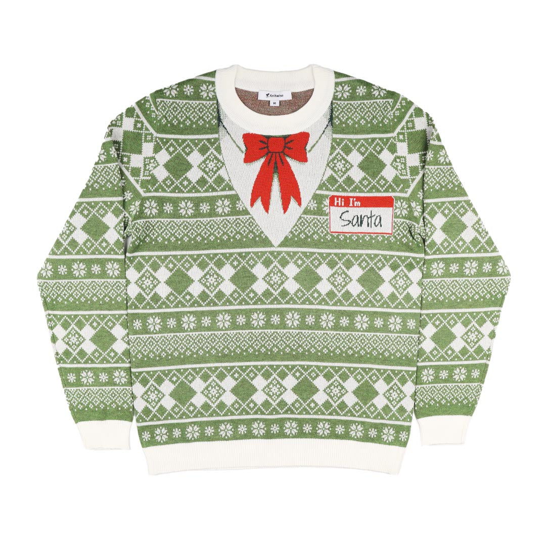 Santa’s Best Employee Custom Knit Pullover Sweater