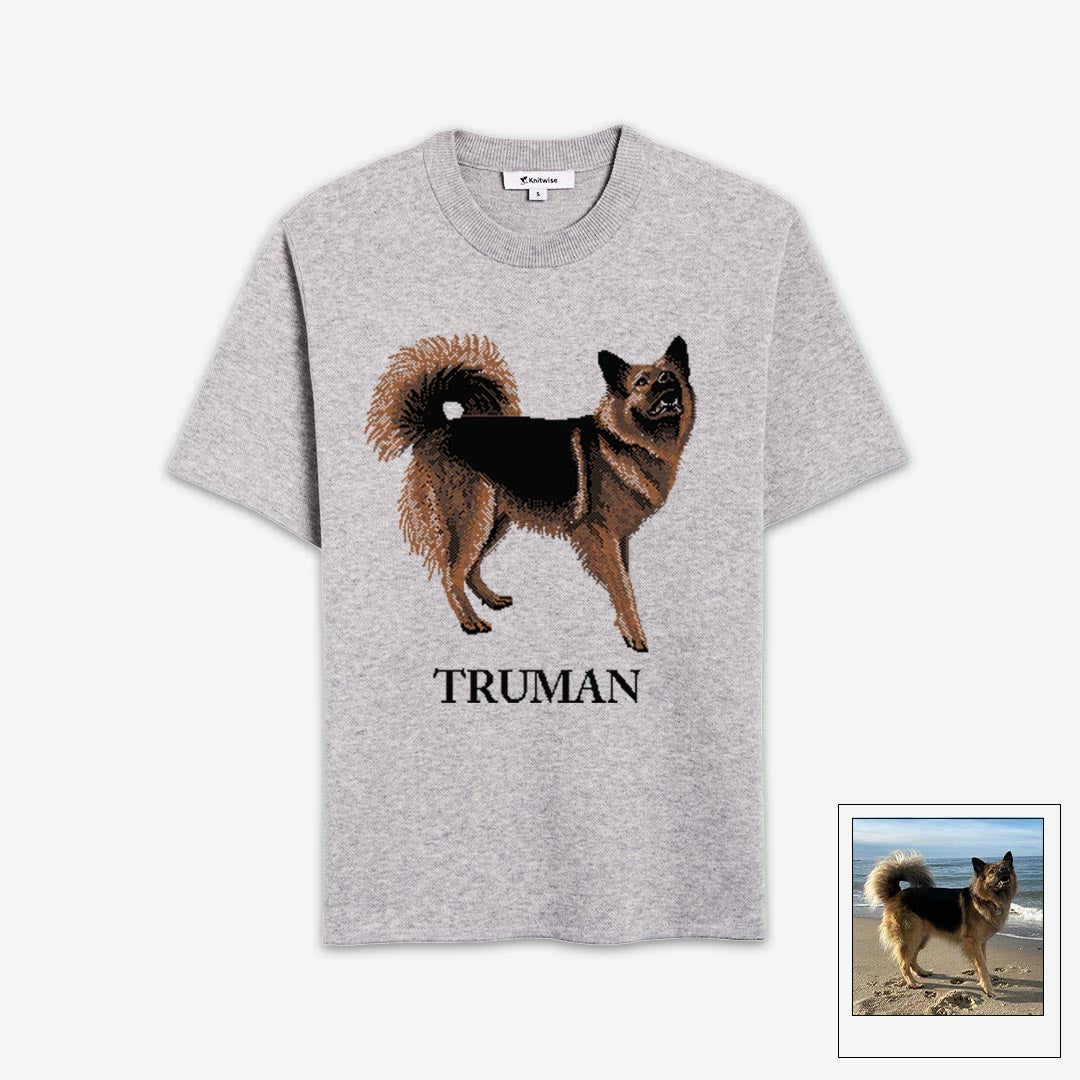 Short sleeve crewneck sweater hot sale