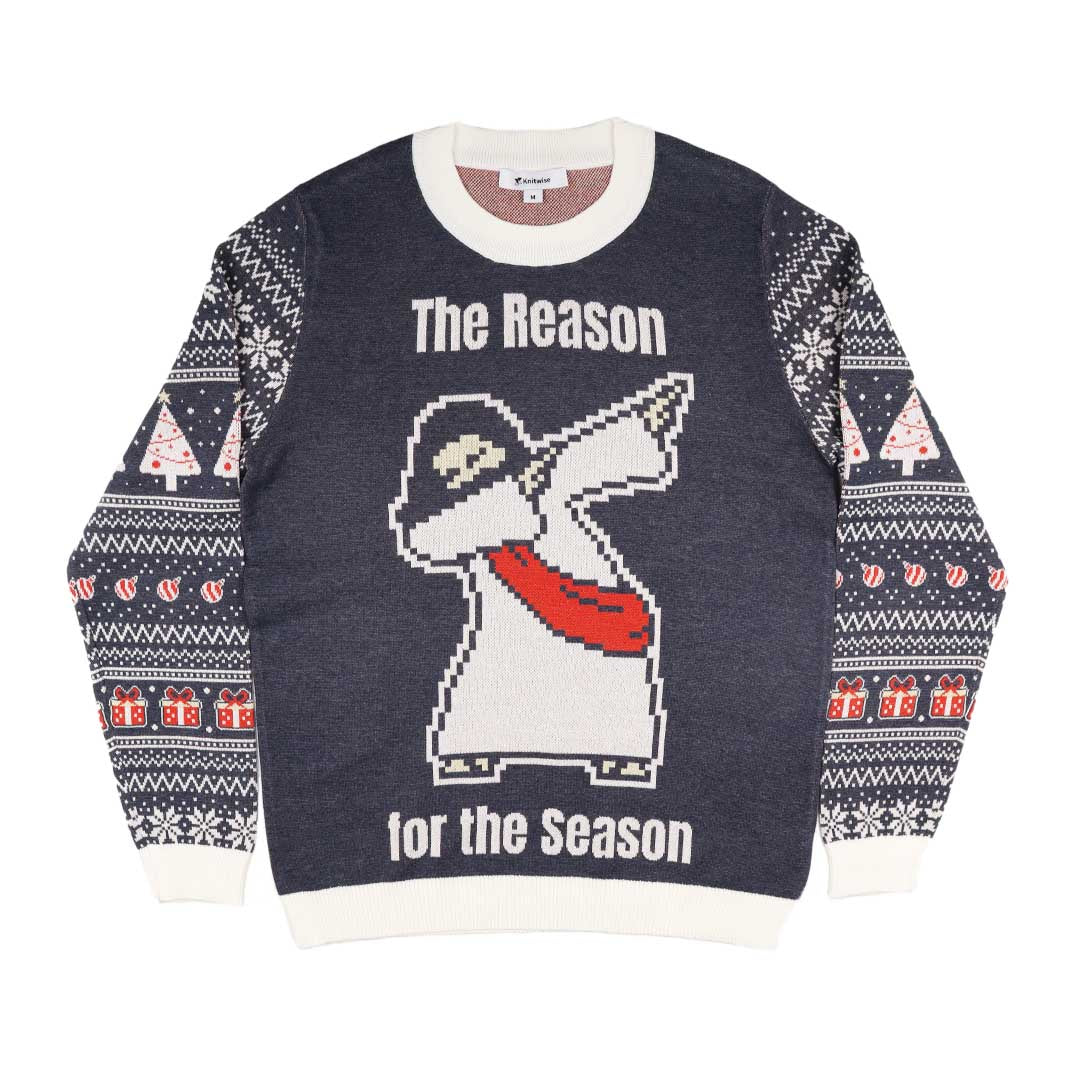 Jesus Dab Dance Custom Knit Pullover Sweater