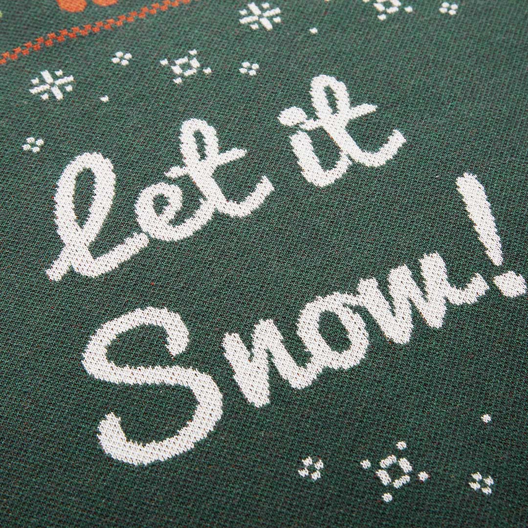 Mistletoe Jacquard Custom Knit Pullover Sweater