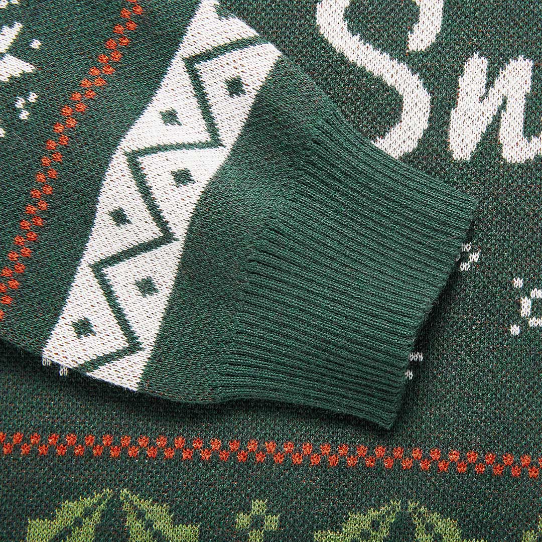 Mistletoe Jacquard Custom Knit Pullover Sweater