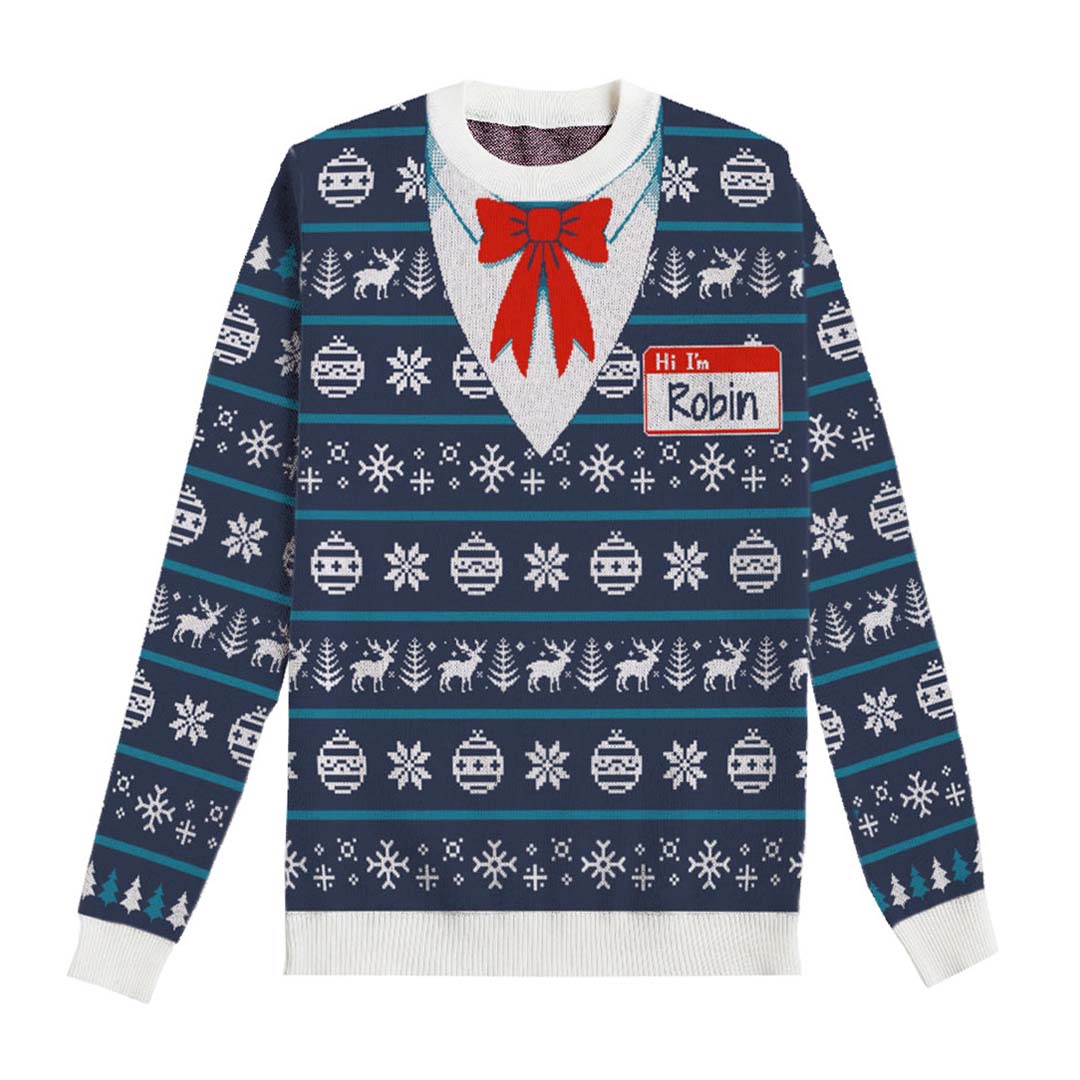 Santa’s Best Employee Custom Knit Pullover Sweater