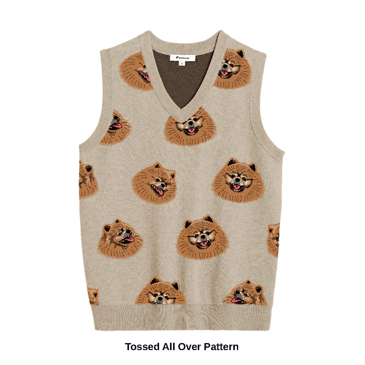 Custom All Over Pet Sweater Vest