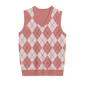 Preppy Chic Argyle Sweater Vest
