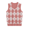 V Neck Vest Argyle