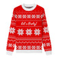 Snowflake Christmas Sweater with Custom Text