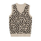 Chic Leopard Spot Sweater Vest