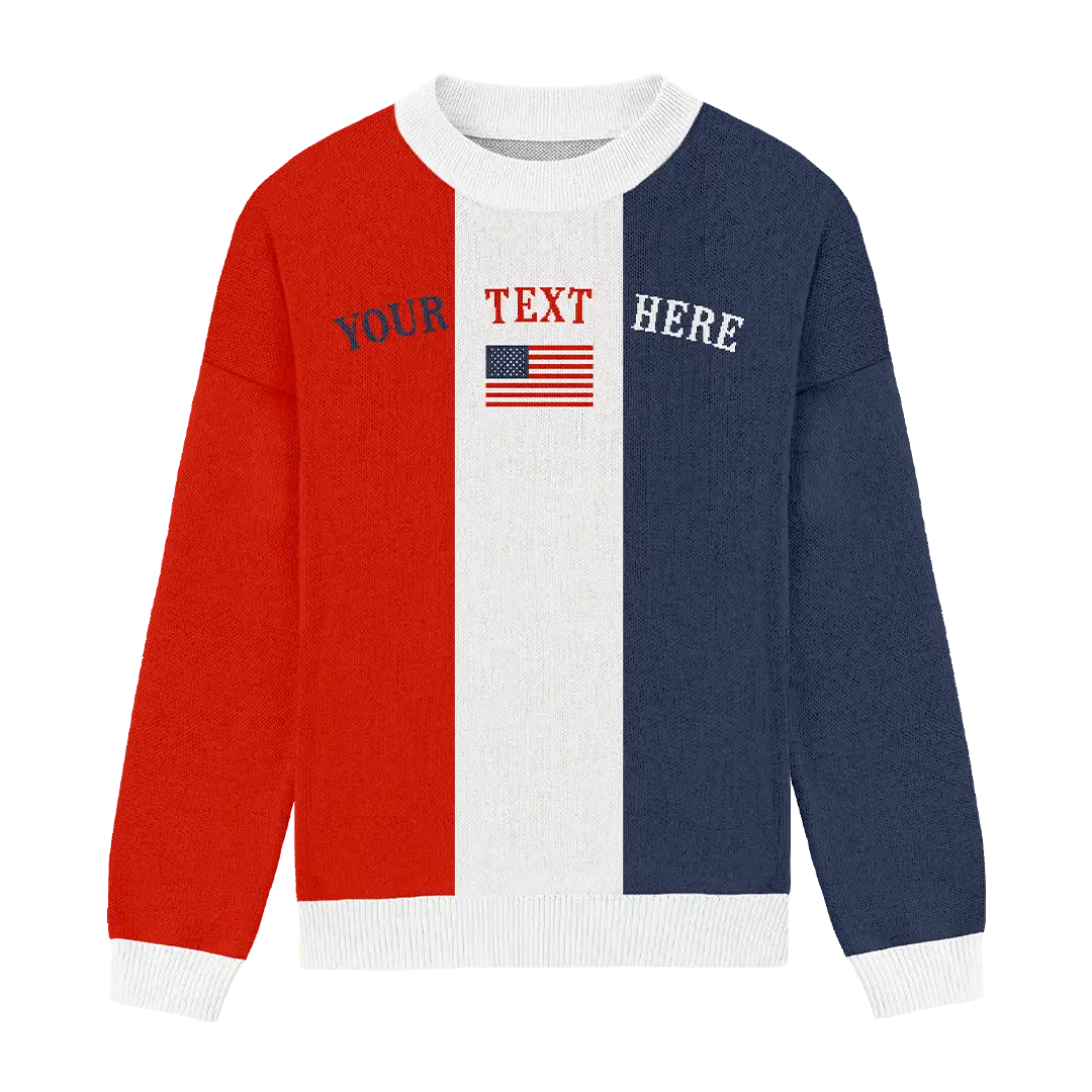 Heritage American Flag Relaxed Fit Sweater