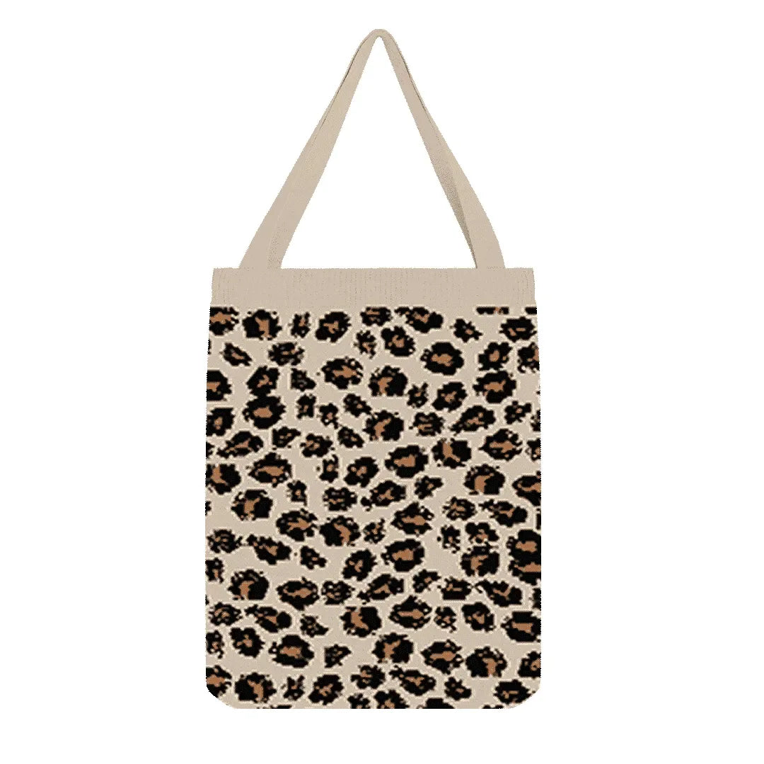 Ivory Panther Leopard Tote Bag