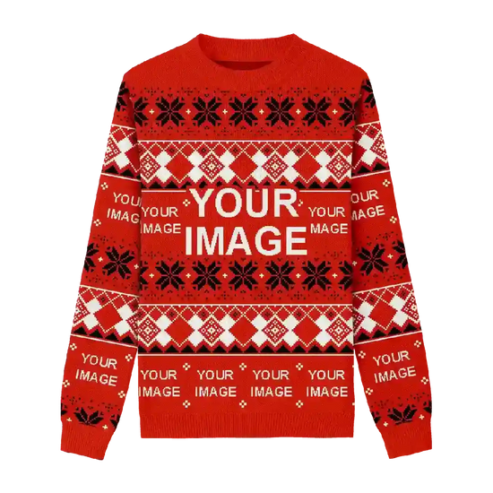 Scarlet Bow Holiday Christmas Sweater