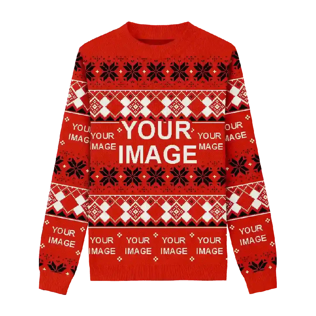 Holiday Ribbon Charm Christmas Sweater