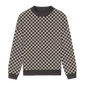 Checkerboard Relaxed Fit Sweater