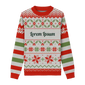 Plum Stripe Winter Cheer Holiday Sweater