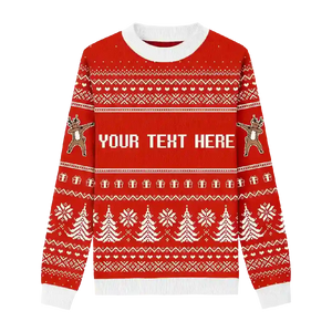 Scarlet Reindeer Christmas Sweater. This unique Christmas sweater comes in a festive red base.