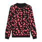 Magenta Leopard Accent Sweater