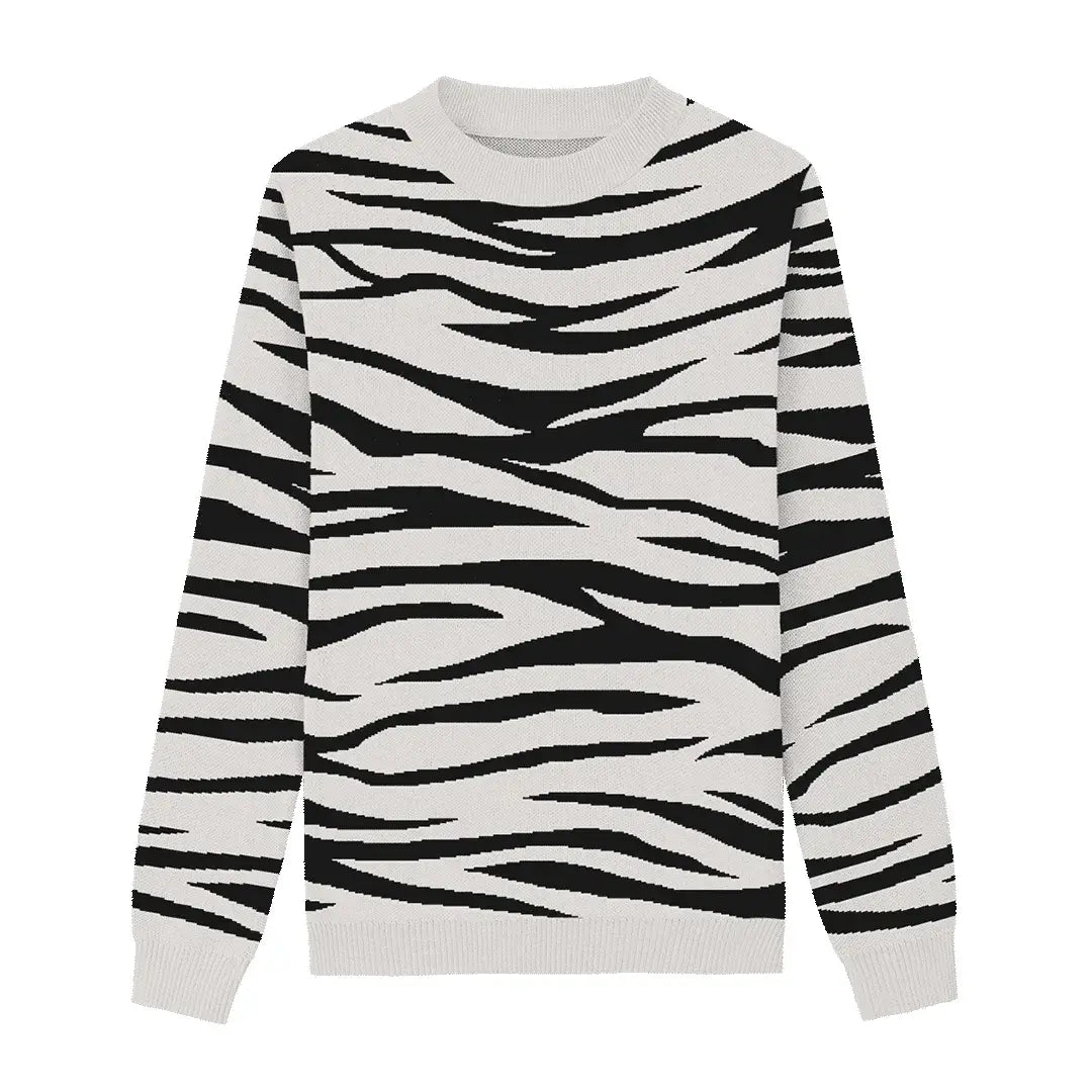 Striped Ivory Tiger Sweater