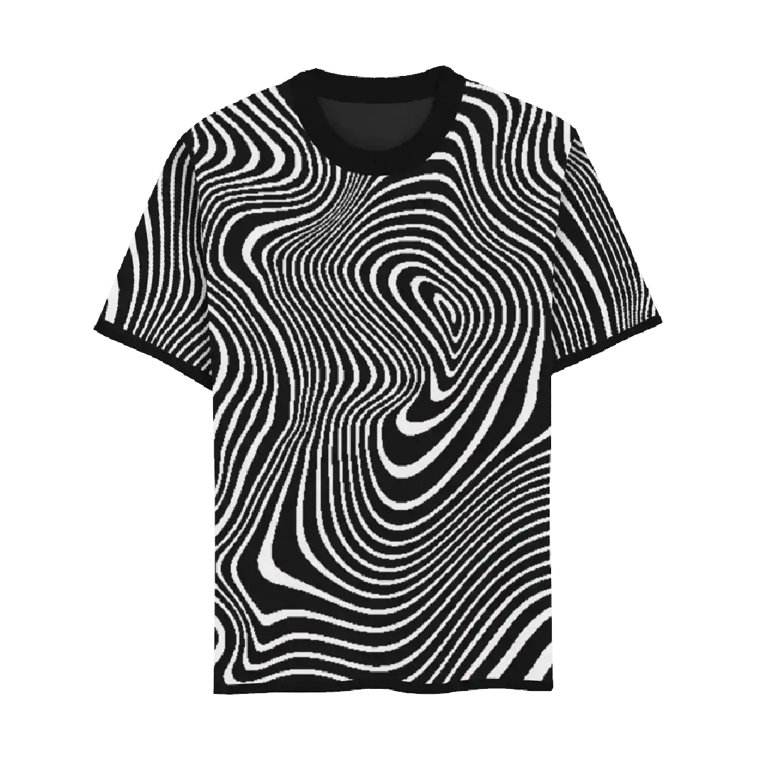 Twister Noir Knitted T-Shirt