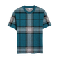 Harbor Mist Plaid Knitted T-Shirt