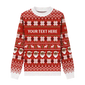 Scarlet Santa Portrait Christmas Sweater