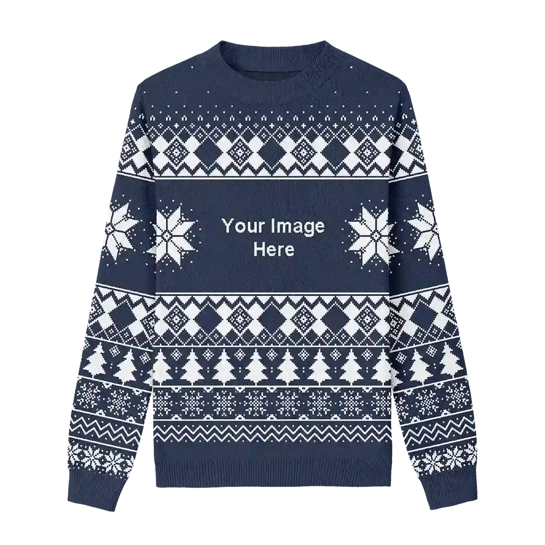 Stars Navy Christmas Sweater