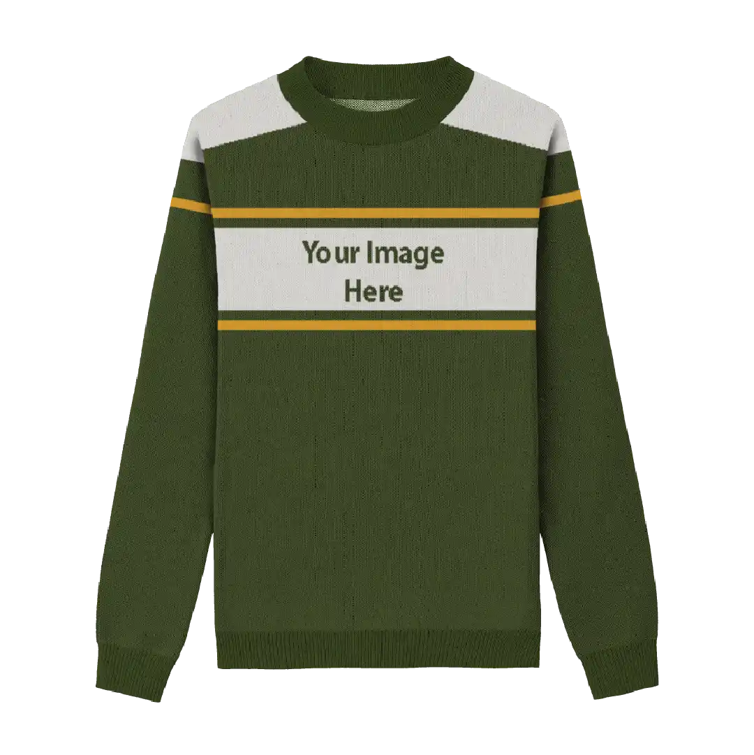 Olive Snowline Collegiate Sweater