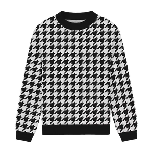 Relax Fit Crewneck Houndstooth No. 1