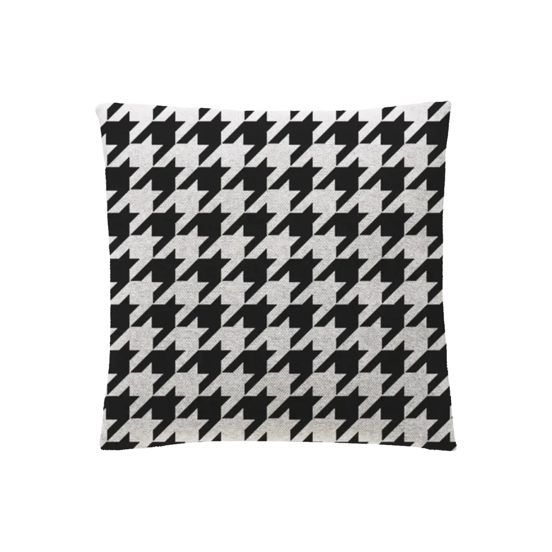 Mono Weave Houndstooth Pillow Case