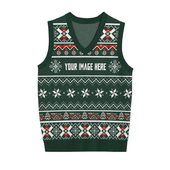 Earthy Green Holiday Unisex Vest
