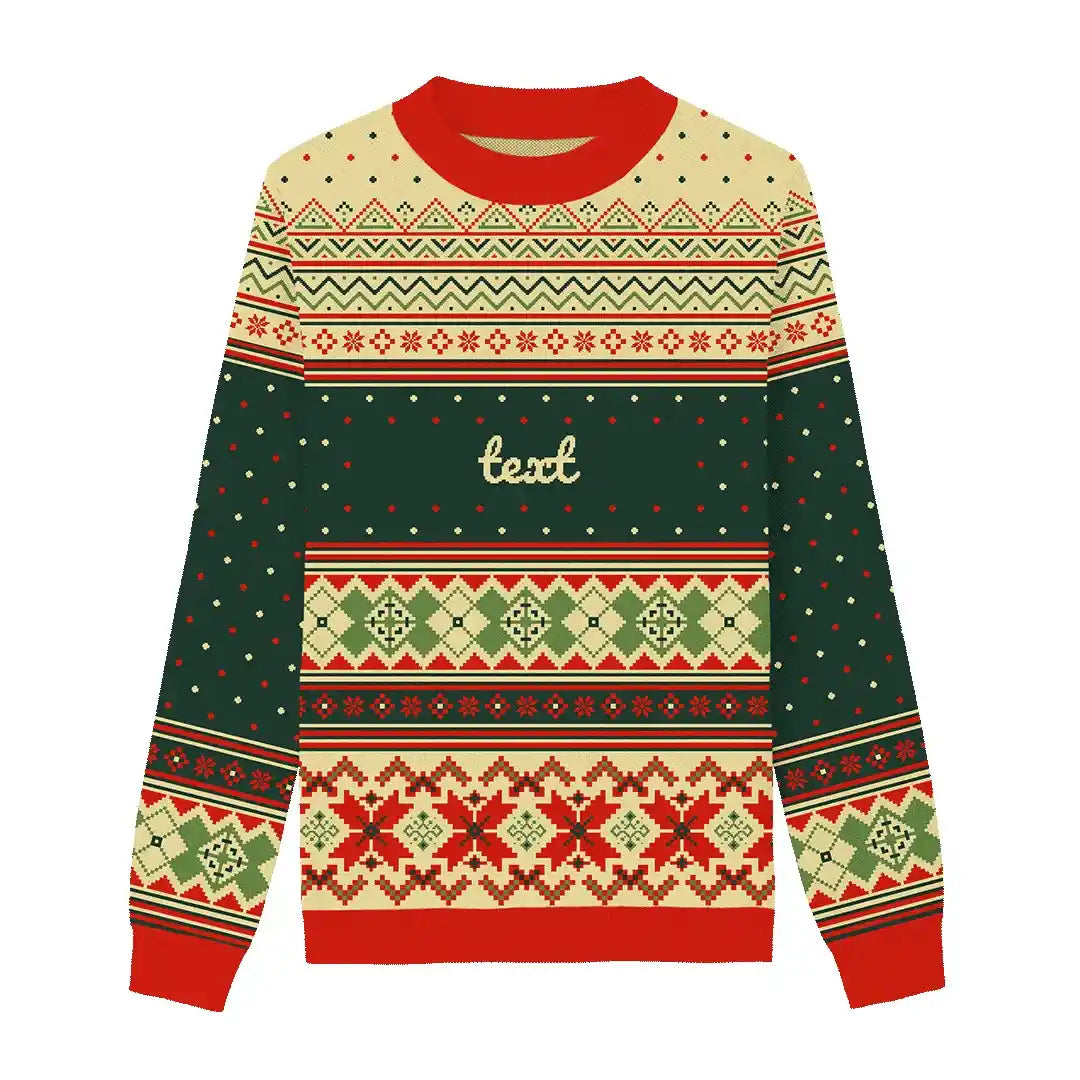 Evergreen Charm Ribbons Christmas Sweater