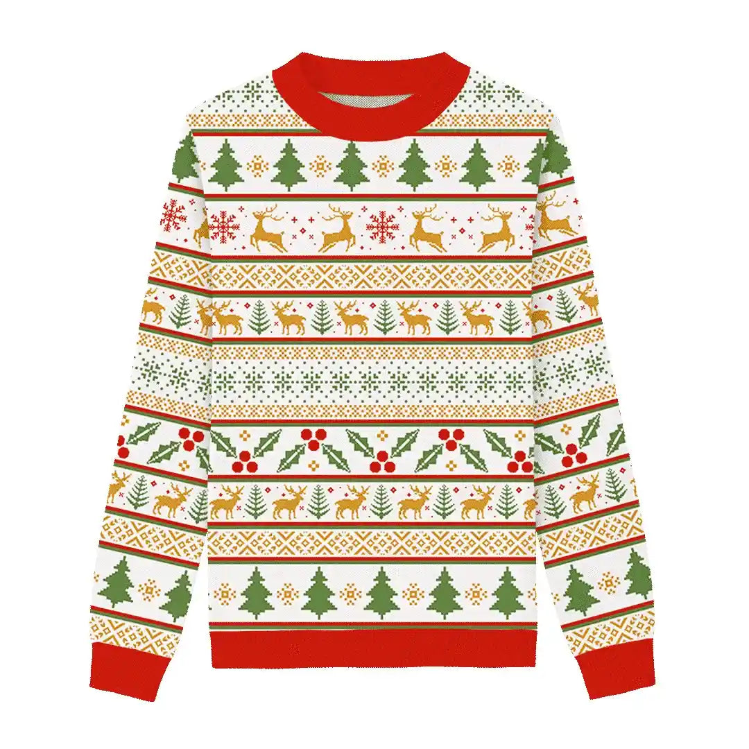 Winter Burst Colorful Christmas Sweater