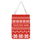 Scarlet Chill Snowflakes Christmas Tote Bag