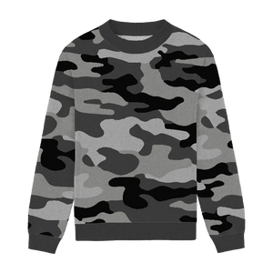 Relax Fit Crewneck Camouflage - Grey