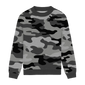 Urban Monochrome Camouflage Relaxed Fit Sweater