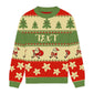 Strolling Santa Christmas Relaxed Fit Sweater