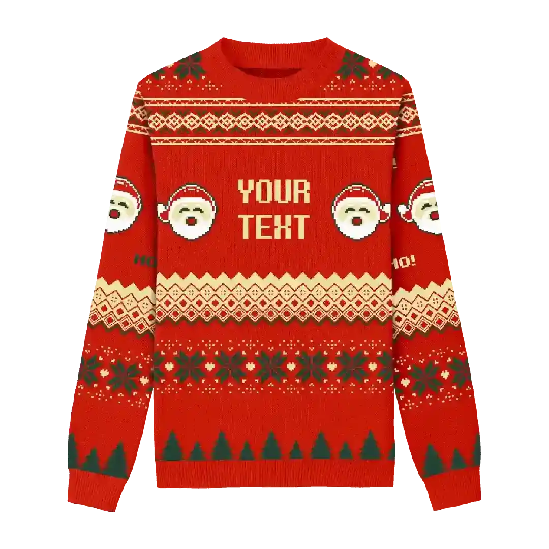 Santa Portrait Christmas Sweater