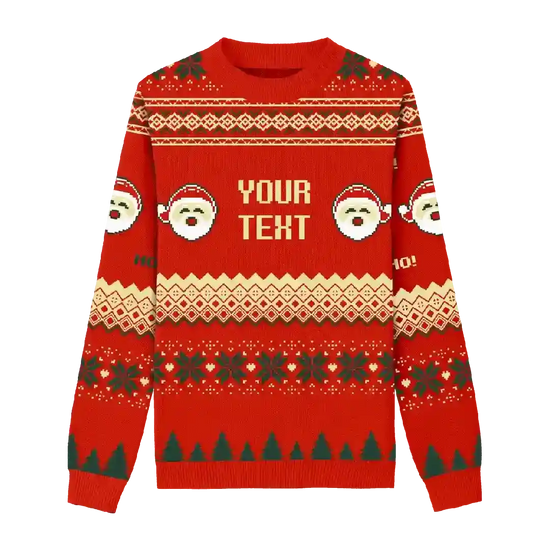 Santa Portrait Christmas Sweater
