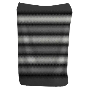 Black, grey, and white gradient blanket with a sleek look